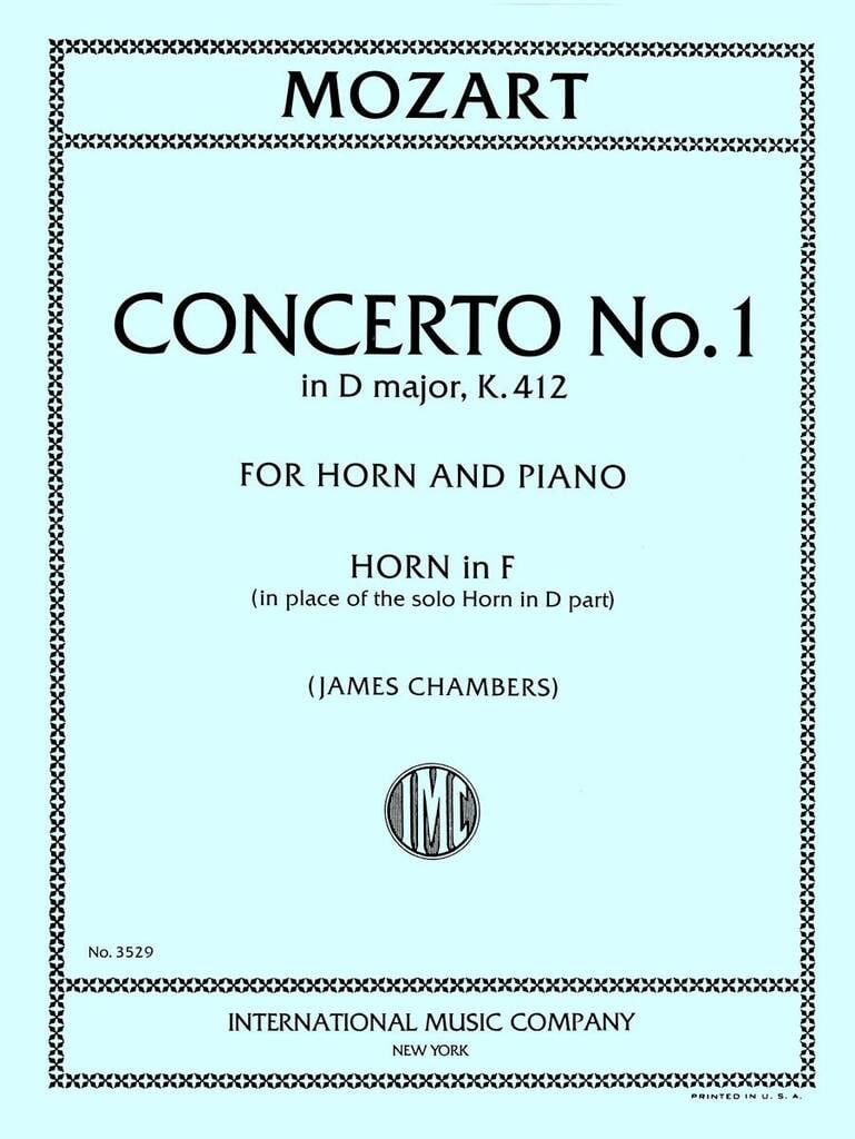 Concerto N. 1 In Re K 412 (Chambers)